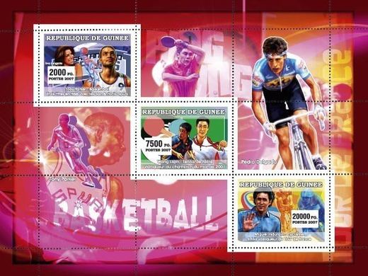 Sports. Basketballю Table tennis. Bicycle races