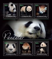 Own stamp. Pandas