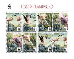 WWF. Overprint. Flamingo