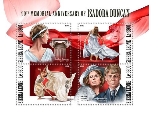 Dancer Isadora Duncan