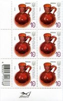 2011 0,10 VII Definitive Issue 1-3176 (m-t 2011) 6 stamp block RB without perf.