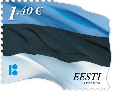 Definitive Issue € 1.40 Flag