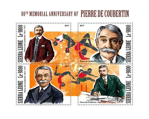 Sports and public figure Pierre de Coubertin