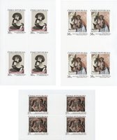 Art on postage stamps