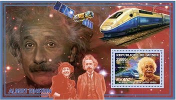 Albert Einstein. Space. Trains