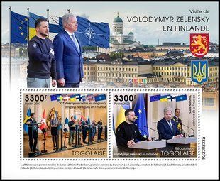 Vladimir Zelensky. Visit to Finland