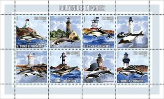 Dolphins and lighthouses