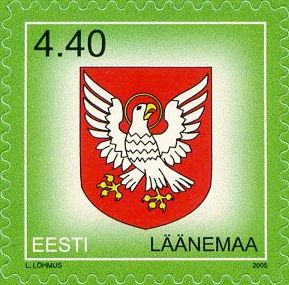 Definitive Issue 4.40 kr Coat of arms of Läänemaa