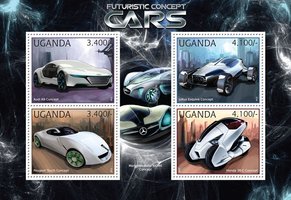 Futuristic concept cars