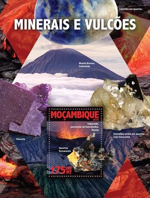 Minerals. Volcanoes