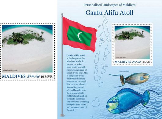 Atolls. Gaafu-Alif
