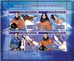 Space. Columbia shuttle