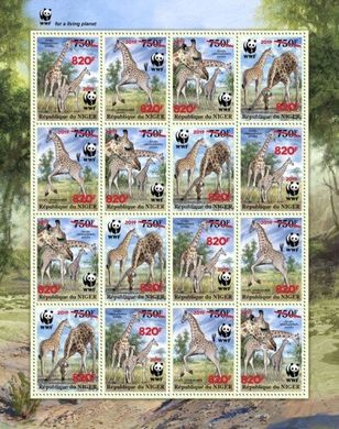 WWF Надпечатка Жирафы