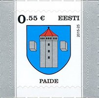 Definitive Issue € 0.55 Paide coat of arms