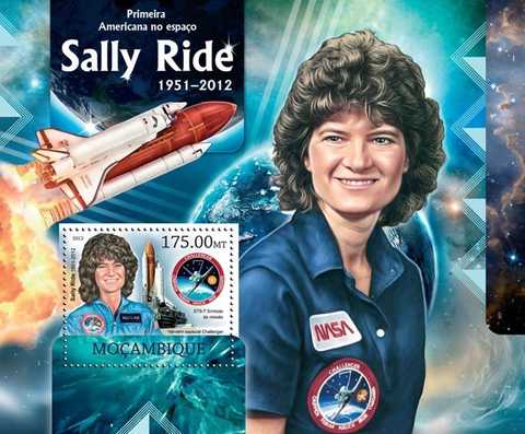 Block "Astronaut Sally Ride" (Mozambique, 2012) | BOMARKA