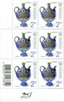 2010 2,00 VII Definitive Issue 0-3047 (m-t 2010) 6 stamp block RB without perf.