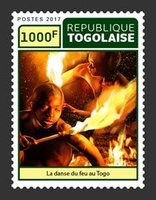 Fire dance of Togo