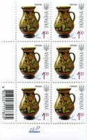 2007 1,00 VII Definitive Issue 6-8241 (m-t 2007) 6 stamp block RB without perf.