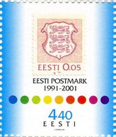10 years of stamps of the new Estonia