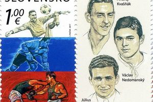 Спортивные легенды на почтовых марках Словакии