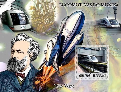 Maglev trains. Jules Verne