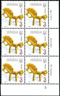 2007 0,03 VII Definitive Issue 7-3774 (m-t 2007-ІІ) 6 stamp block RB3
