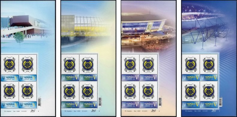 Personal stamp. P-11-14. Ukraine is a football country