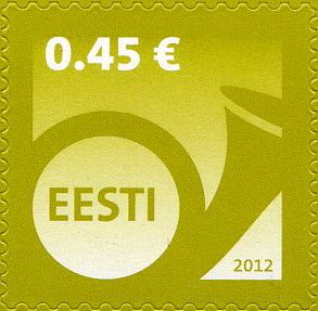 Definitive Issue 0.45 € Post horn