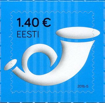 Definitive Issue € 1.40 Postal horn