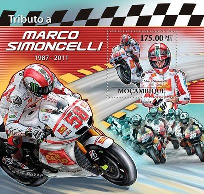 Motorcycle racer Marco Simoncelli