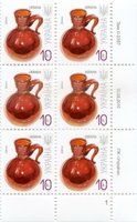2010 0,10 VII Definitive Issue 0-3387 (m-t 2010-ІІ) 6 stamp block RB1