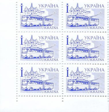 2002 І IV Definitive Issue 2-3078 6 stamp block LB